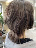 ミルクティーベージュ ダブルカラー ブリーチ イルミナ