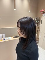 シークカラー(seek color) レイヤーカット×トステアカラー×バイオレット