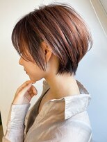 エミュー(emue)&nbsp;丸みショートボブ◎小顔×前下がりレイヤー大人可愛い