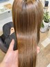 トリートメント無しでも艶髪に☆髪質改善カラーS(カット無し)