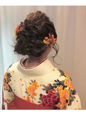 【下北沢＊I'll b hair＊】袴に似合うねじり編み小顔アレンジ