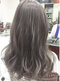 アッシュグレージュカラーデザインカラー【Ai浅草橋】