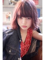 エイチ(H eitf) 【H原宿/小島遥香】ピンクラベンダー/フリンジボブ