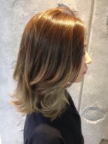 ヘアーデザイン ヴィフ(HAIR DESIGN vif) お客様スタイル☆ベージュグラデーションカラー