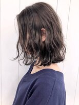 アイティー バイ アルバム 中野店(IT by ALBUM) ハイライトアッシュグレージュ_耳かけウェーブパーマ_ba281434