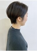 【松戸 ムラマツ】大人かわいい 前髪なし ショートボブ
