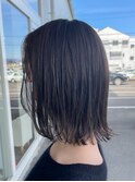 切りっぱなしボブ【藤枝/髪質改善/デザインカラー】