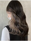 インナーカラーホワイトグレージュ