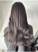 ラベンダーロング_アースカラーくびれヘアツートン_ba377321