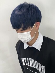 メンズヘアトーキョー 原宿(MEN'S HAIR TOKYO) 韓国風/ストレートマッシュ/ブルー