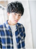 セミウエット束感こなれラウンドマッシュパーマQ