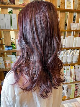 アポロヘアーワークス セミロング　ピンクラベンダー