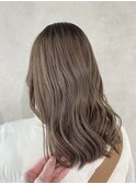 【藤沢横浜】グレージュ/ベージュ/ブリーチなしダブルカラー