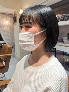 ラボヌール ヘアー エクラ(La Bonheur hair eclat) フルバング×ボブ