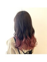 クリア(CLEAR) グラデーションカラー × ピンク