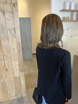 ヘアーデザインプレクト(Hair Design PRECT) ハイライト×オリーブベージュ