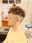 メンズフェードパーマ×スペインカール/亀戸/錦糸町