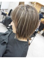 ヘアテリア リュウ 大塚(hair teria ryu) コントラストハイライト/ウルフボブ