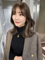 サイン 表参道(SIGN)&nbsp;美髪エアリーロングピンクブラウン切りっぱなしボブ