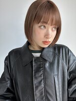 ミンクス渋谷スマートサロン(MINX shibuya smart salon)&nbsp;魅力倍増カール シアーカラー ショート 姫カット ダークアッシュ