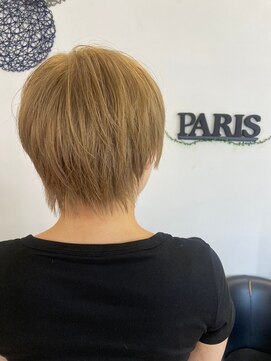 ワンポイント ウィズ パリス(One Point with Paris) ワンブリーチカラー×デザイン立体ブリーチ