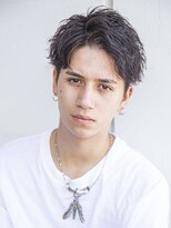 【小久保style】ベリーショートニュアンスパーマグレーベージュ