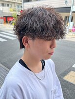 エルマーク 梅田(L-MARK)&nbsp;マッシュスパイラルパーマツイストスパイラル波巻きメンズ