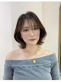 小顔顔周り ブリーチなし ボブルフ 髪質改善 レイヤーカット