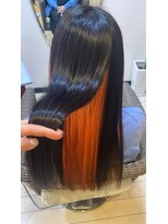 アトリエフリーナルオ(atelier FRee naruo)&nbsp;☆インナーカラー☆地毛×オレンジ☆