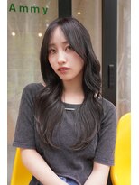 アミー 駒澤(Ammy komazawa)&nbsp;透け感抜群！シアーグレージュ×ハイレイヤースタイル！