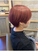 ピンク×ショート