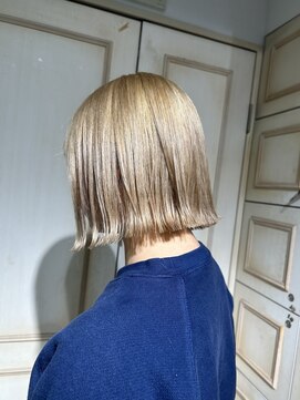 ネクストハラジュク(NEXT HARAJUKU) ブリーチ縮毛矯正×ボブ