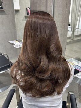 ラック(LUCK) ミルクブラウン/船橋/くすみベージュ/細めハイライト