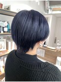【Hairate本川越】マッシュウルフ×ブルーブラック