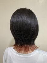 アズールサン 草加西口店(azule-sun)&nbsp;裾カラー,クリアレッド,ウルフスタイル【草加】