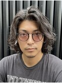 心斎橋ツイストスパイラルパーマ波巻パーマ緩めメンズ10代色気