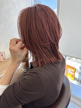 ソエル(Sowel) 【MAHO】レイヤーボブ/ピンクカラー