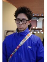 エディ(Edy)&nbsp;メンズスパイキーショートツイストピンパーマニュアンスパーマ