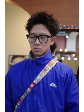 エディ(Edy) メンズスパイキーショートツイストピンパーマニュアンスパーマ