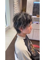 アース 郡山コスモス通り店(HAIR&MAKE EARTH)&nbsp;ハイライト×無造作マッシュショート