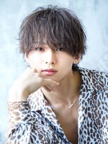 アルファ 新宿(alpha)&nbsp;フェザーパーマ/ブルーブラック/刈り上げセンターパート[新宿]