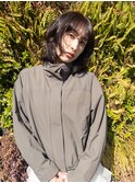 ミディアムレイヤー　オリーブブラウン