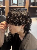 縦落ちウルフパーマ/津田沼/メンズ/メンズパーマ/メンズカット