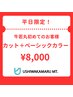 【特別クーポン】カット＋ベーシックカラー