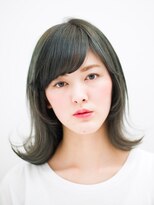 ダブ アオヤマ(DaB AOYAMA)&nbsp;【DaB】「カーキグリーン」外ハネワンカール「ロブ」/エレガンス