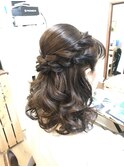 着物ヘアハーフアップアレンジ【ヘアアレンジ　立川/立川南口】