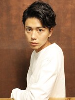 大人の七三パーマ