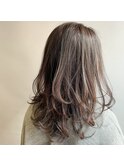抜け感ミディアムワンカールレイヤー