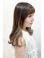 ヘアーデザイン ミヤビ 広尾(HAIR DESIGN MIYABI) 大人のインナーカラー×ペールベージュ１