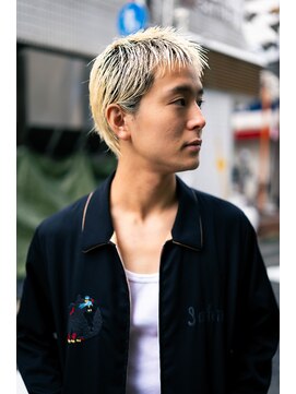 ボンド 三軒茶屋(Bond) オン眉男子×スパイキーショート【三軒茶屋 メンズカット】